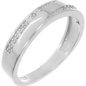 Prsten Argento 72893 Stříbrný prsten - čiré kulaté zirkony | Velikost prstenu: 56mm