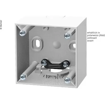 Elektrická zásuvka Berker Zásuvková krabička AP Vysoká Hnědá