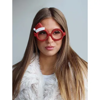 Karnevalový doplněk StoklasaVánoční brýle - Santa červené