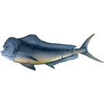 SEA Club Věšák na zeď - Ryba hrbáč, kov/sklo, malováno airbrushem, 91x4,5x32cm