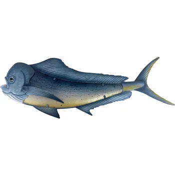 Věšák SEA Club Věšák na zeď - Ryba hrbáč, kov/sklo, malováno airbrushem, 91x4,5x32cm