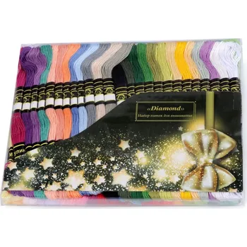 Vyšívací vzor Sada vyšívací příze typu mouline (50ks/8m) Diamond