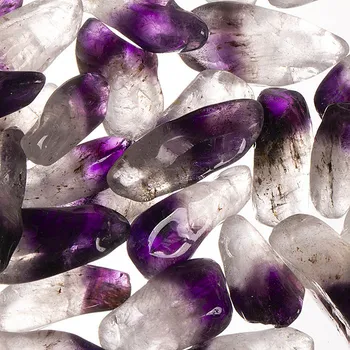 Ametyst tromlovaný dvojbarevný S, 250 g