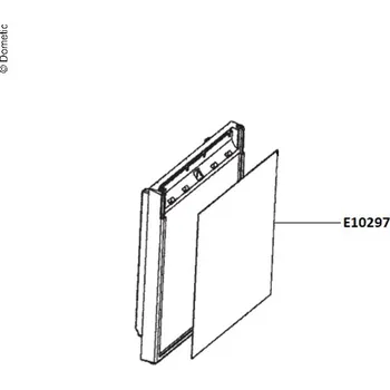 Autodoplněk Dometic Dekorační deska stříbrná