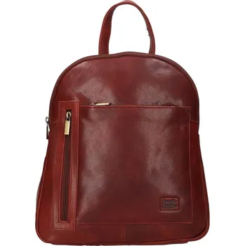 Městský batoh Kožený dámský batoh SendiDesign Karla - koňak