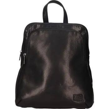 Městský batoh Kožený dámský batoh SendiDesign Tinna - černá