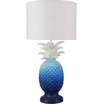Lampička Stolní lampa PINEAPPLE 50 CM modrá/bílá