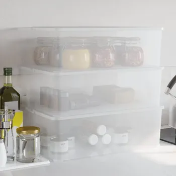 Úložný box Plastové úložné boxy 3 ks 25 l stohovatelné - 8720845431808