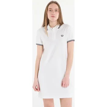 Dámské šaty Šaty FRED PERRY Twin Tipped Fred Perry Dress Snow White/ Navy 36