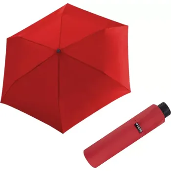 Deštník DOPPLER Fiber Havanna Uni Červený - dámský skládací deštník červená 7223163DRO