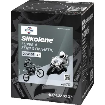 Motorový olej Motorový olej SILKOLENE SUPER 4 20W-50 4 l pro KAWASAKI Ninja 650