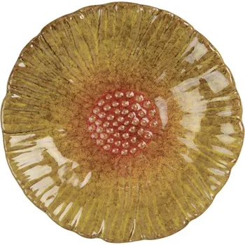 Talíř Dekorační keramický talířek ve tvaru květu Retro Uniq - Ø 14*3 cm