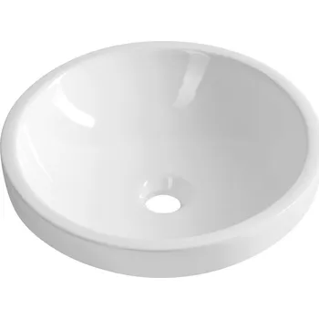 Aqualine ROLA keramické umyvadlo zápustné, průměr 41cm, bílá - NP545