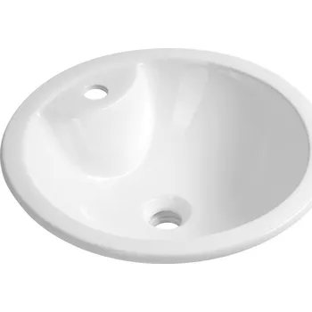 Aqualine SHIPRA keramické umyvadlo zápustné, průměr 46cm, bílá - NP564