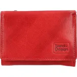 Menší dámská kožená peněženka SendiDesign Clio - červená