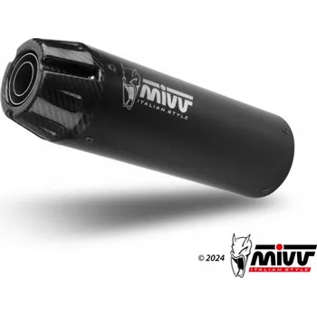 Auto-moto Výfuk kompletní 2x1 MIVV HR-1 K.060.SH1BGN Black with carbon cap pro KAWASAKI Vulcan S 650