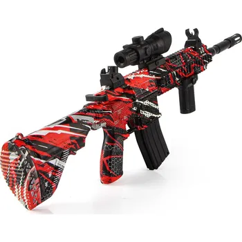 Dětská zbraň Sunny Blaster M416, pistole na vodní gelové kuličky s příslušenstvím, červená