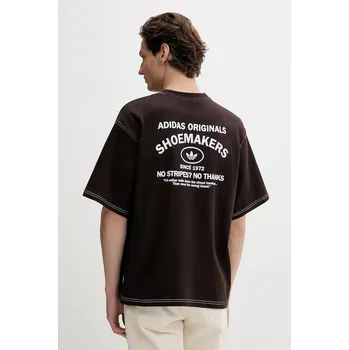 Pánská móda Bavlněné tričko adidas Originals KG6436 hnědá 89X, vel. XXL