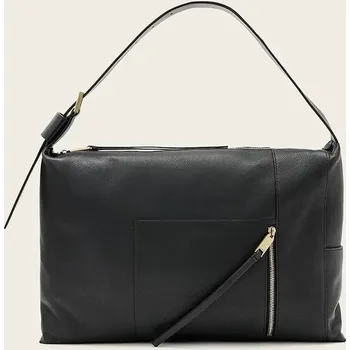 Kabelka Kožená kabelka AllSaints ALBA W266XE černá 99X, vel. ONE SIZE