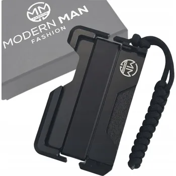 Peněženka MODERN MAN hliníková peněženka černá - muž