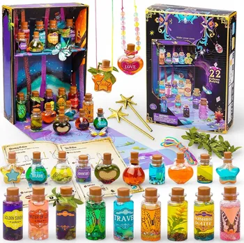 kreativní sada Kreativní sada na výrobu dekorativních lektvarů a zdobení lahví – kouzelné DIY pro Halloween