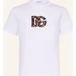 Dolce & Gabbana Dívčí Tričko, bílá / hnědá / černá, 152