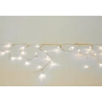 Vánoční světelný závěs Nexos Trading Vánoční světelný déšť 5 m 144 LED teple bílá