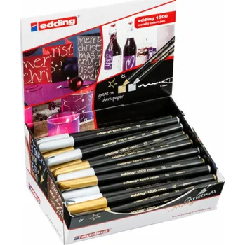 Edding kovové pero e-1200, 1-3 mm, displej, 50 ks, mix barev