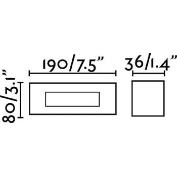 Venkovní osvětlení DART RCT zapuštěné svítidlo do zdi, bílá - FARO