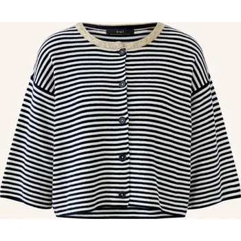 Dámský svetr Oui Dámský Svetr S Flitry, tmavě modrá / zlatá / bílá, 42