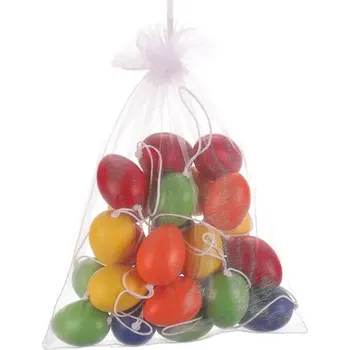 Velikonoční dekorace Vajíčka plastová 4cm, 24 kusů v sáčku VEL7198 MIX - SLEVA 3% s kodem radost25