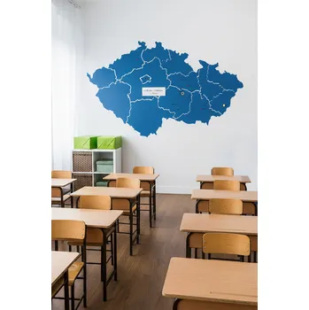 Kancelářský nábytek VYLEN s.r.o. Mapa ČR nástěnka 31 Růžová