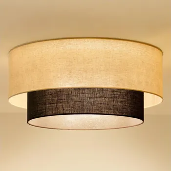 Brilagi - LED Stropní svítidlo BOHO STYLE 3xE27/15W/230V pr. 60 cm krémová/hnědá