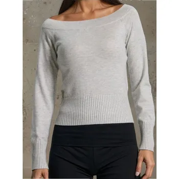 Dámský svetr Sinsay - Svetr s odhalenými rameny - šedá - 383EU-09M - 383EU-09M-XL