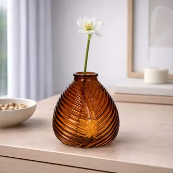 Váza Duif Skleněná váza Flora amber S