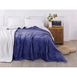 XPOSE® Mikroplyšová deka Exclusive s beránkem - Very Peri 140x200 cm, Mikroplyš s beránkem + Prodloužená možnost vrácení zboží do 50 dnů