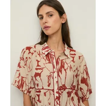 Dámská halenka Halenka Yerse 44840 béžová vzorovaná Velikost: 36