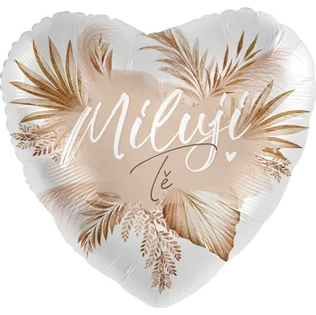 Balónek Premioloon Balonek fóliový srdce Miluji Tě, 43 cm