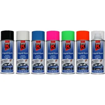 Barva ve spreji Auto-K Tekutá guma ve spreji - 400ml , neonová oranžová