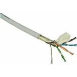 FTP kabel LYNX, Cat5E, drát, LS0H, DCa, šedý, 305m