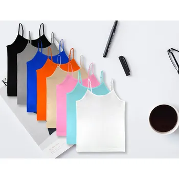 GREENICE Dámské klasické jednobarevné tílko 7200 Barva: Oranžová, Velikost: XL/2XL