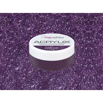 Umělé nehty Ráj nehtů Akrylový prášek ACRYLIX 7,5 g - Purple Taffy