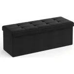 Taburet s úložným prostorem OTTOMAN 110x38 cm, černý 216824498