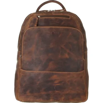 Městský batoh GREENBURRY Kožený vintage business batoh Arden 1531-25 hnědý