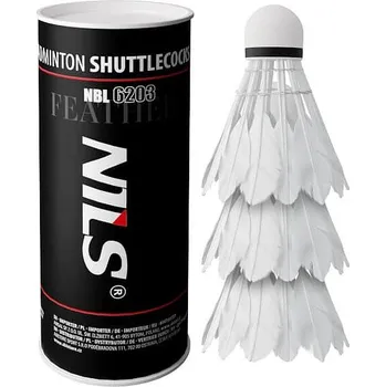 Míčový sport Nils Badmintonové míčky z peří NILS NBL6203 3 ks