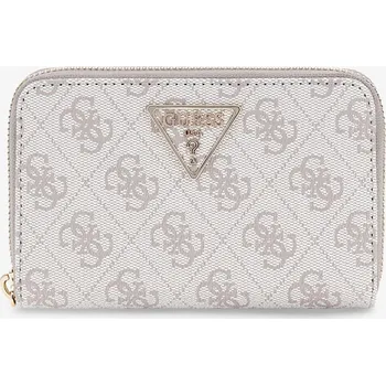 Peněženka Peněženka GUESS Laurel II Slg Med Zip Around Dark Taupe Logo Universal