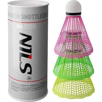 Badmintonový košíček Nils Badmintonové míčky NILS NBL6103 multicolor 3 ks