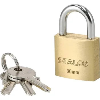Visací zámek Stalco Zámek visací, mosazný A, ø 60 mm,