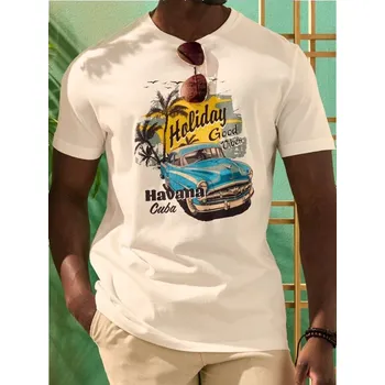 Sinsay - Tričko s krátkým rukávem - krémová - 9541I-01X - 9541I-01X-XS