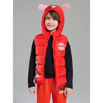 Chlapecká bunda Sinsay - Prošívaná vesta s kapucí a 3D oušky PAW Patrol - červená - 387HZ-33X - 387HZ-33X-98